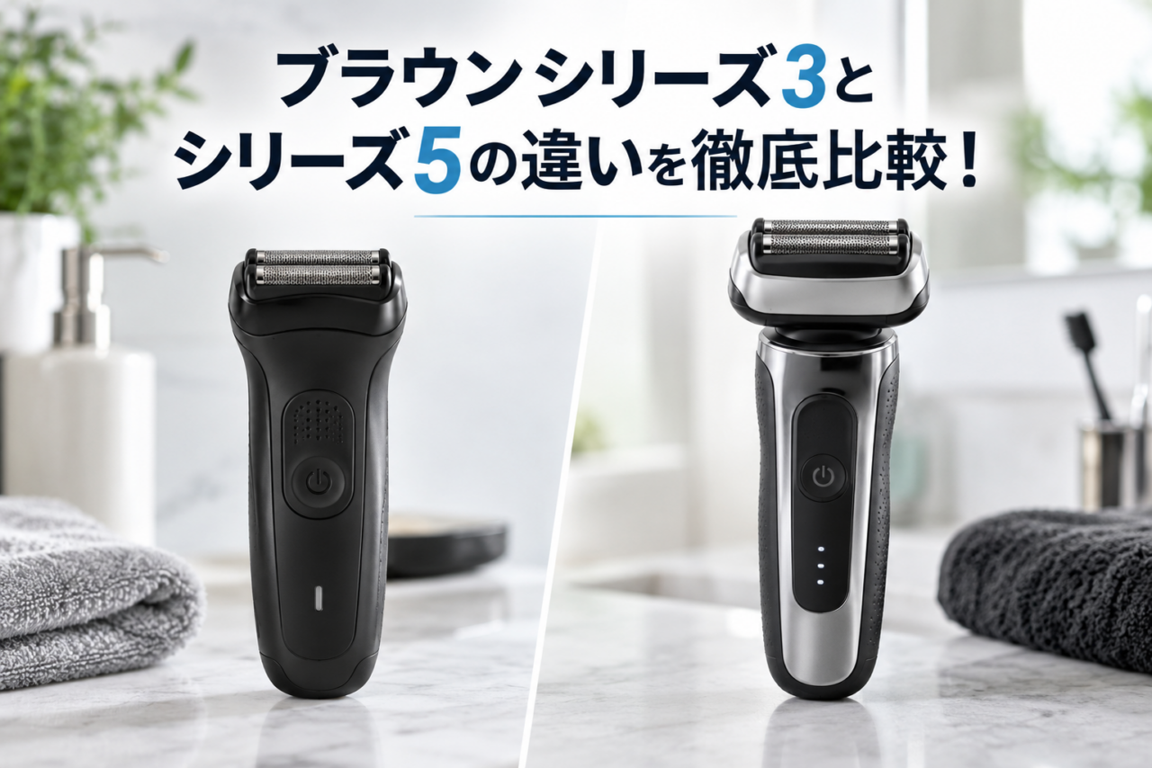 ブラウンシリーズ3とシリーズ5の違いを比較したアイキャッチ画像