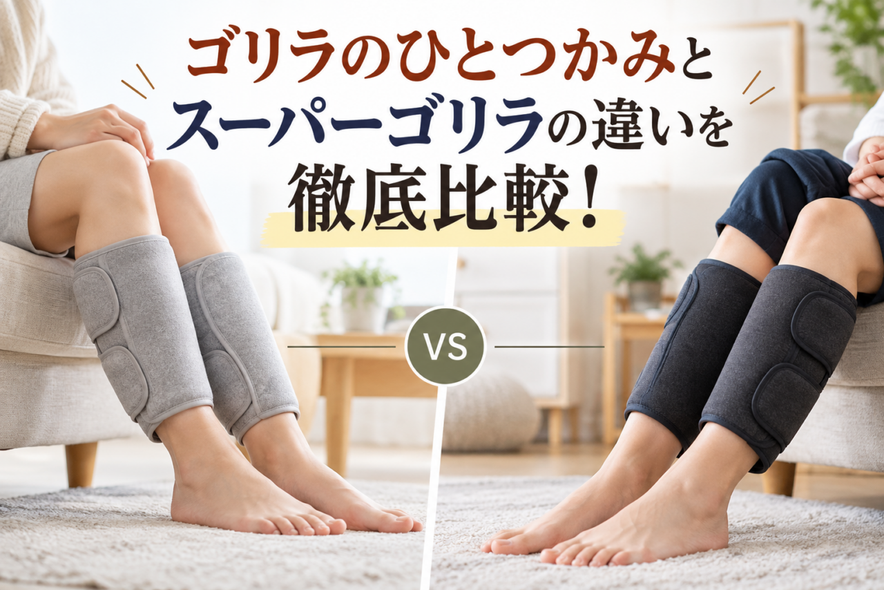 ゴリラのひとつかみとスーパーゴリラの違いを、強さ・価格・選び方の観点で比較したアイキャッチ画像